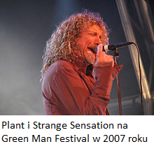 Plant i Strange Sensation na Green Man Festival w 2007 roku